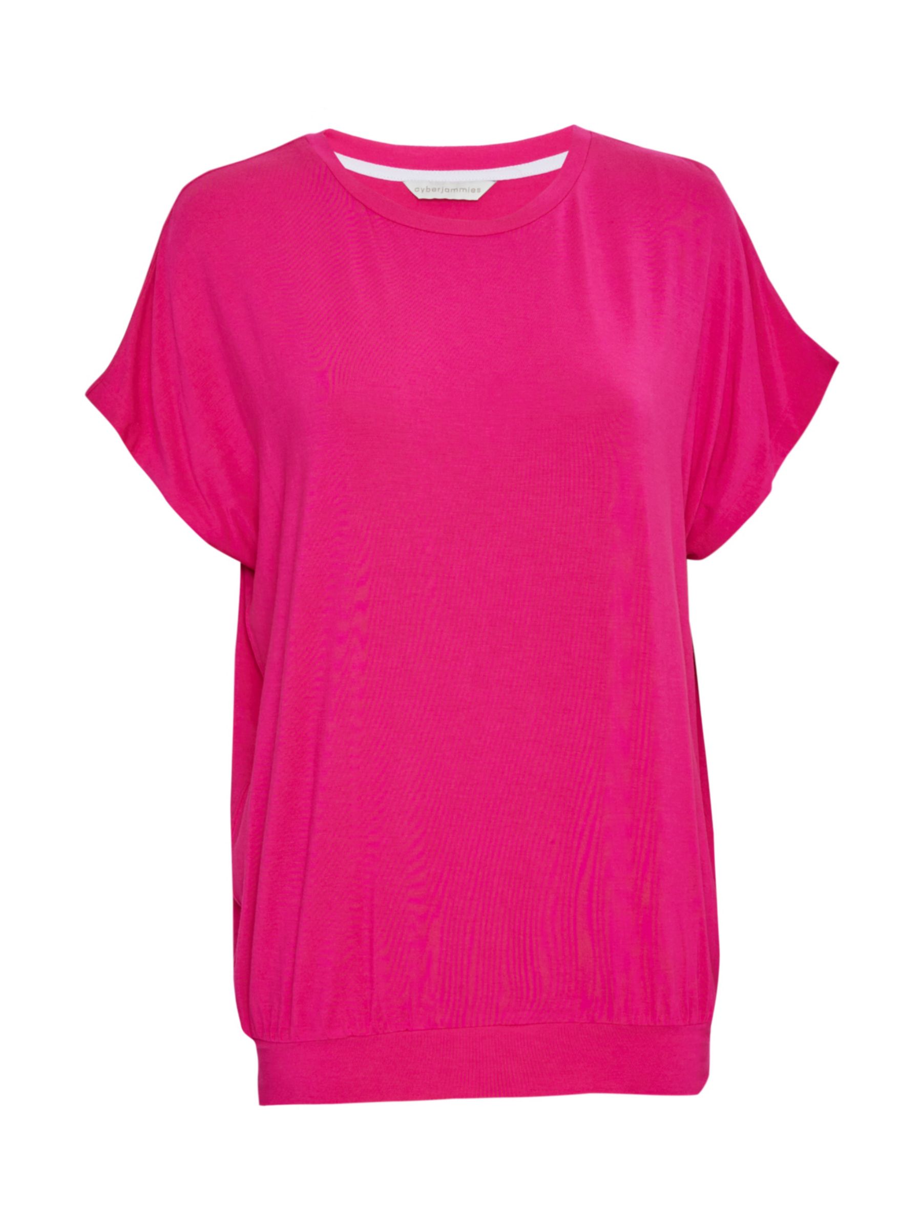 Buy Cyberjammies Hailey Slouch Pyjama Top, Pink Online at johnlewis.com