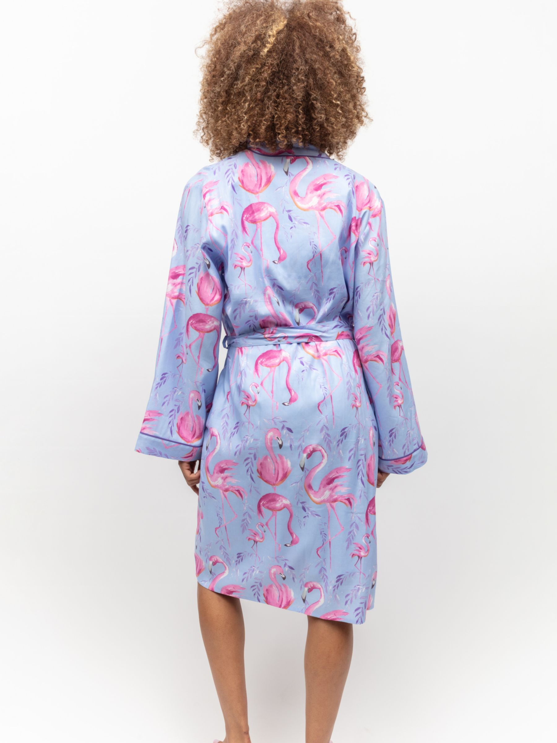 Buy Cyberjammies Zoey Flamingo Print Short Dressing Gown Online at johnlewis.com