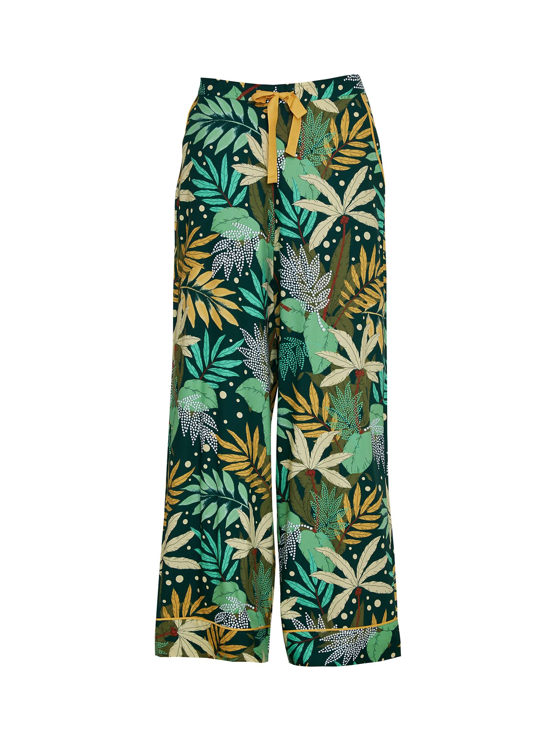 Buy Cyberjammies Gabrielle Palm Leaf Print Wide Leg Pyjama Bottoms Online at johnlewis.com
