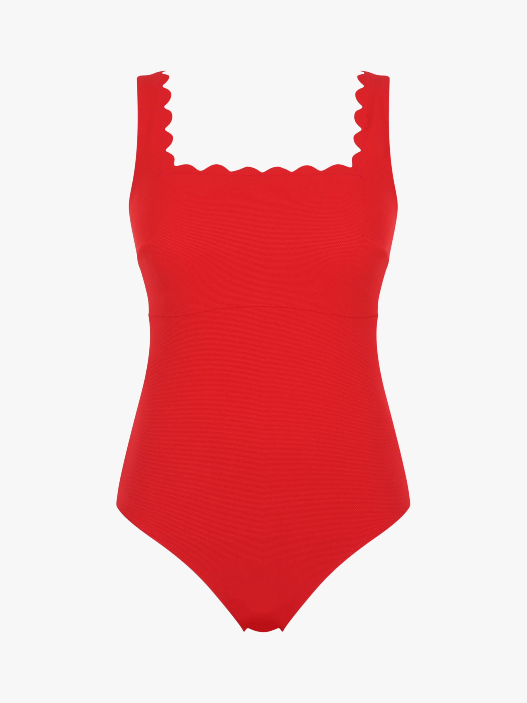Panache Honor Square Neck Swimsuit, Rossa Red, 38E
