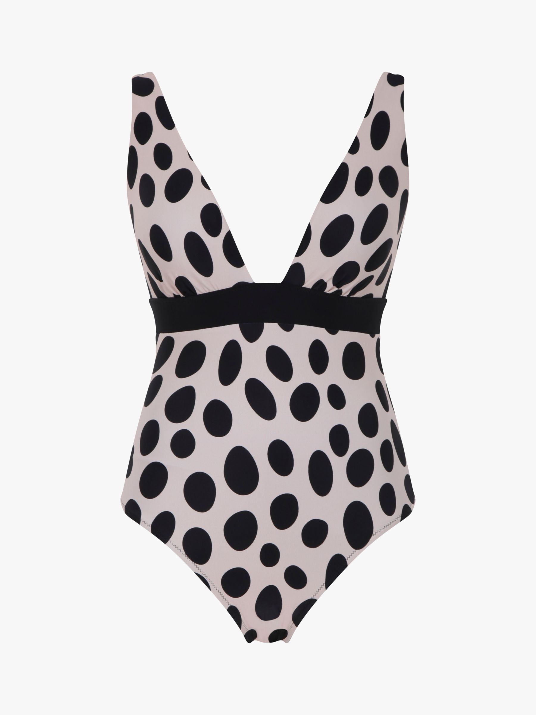 Buy Panache Taylor Amalfi Non Wired Swimsuit, Black/Taupe Online at johnlewis.com