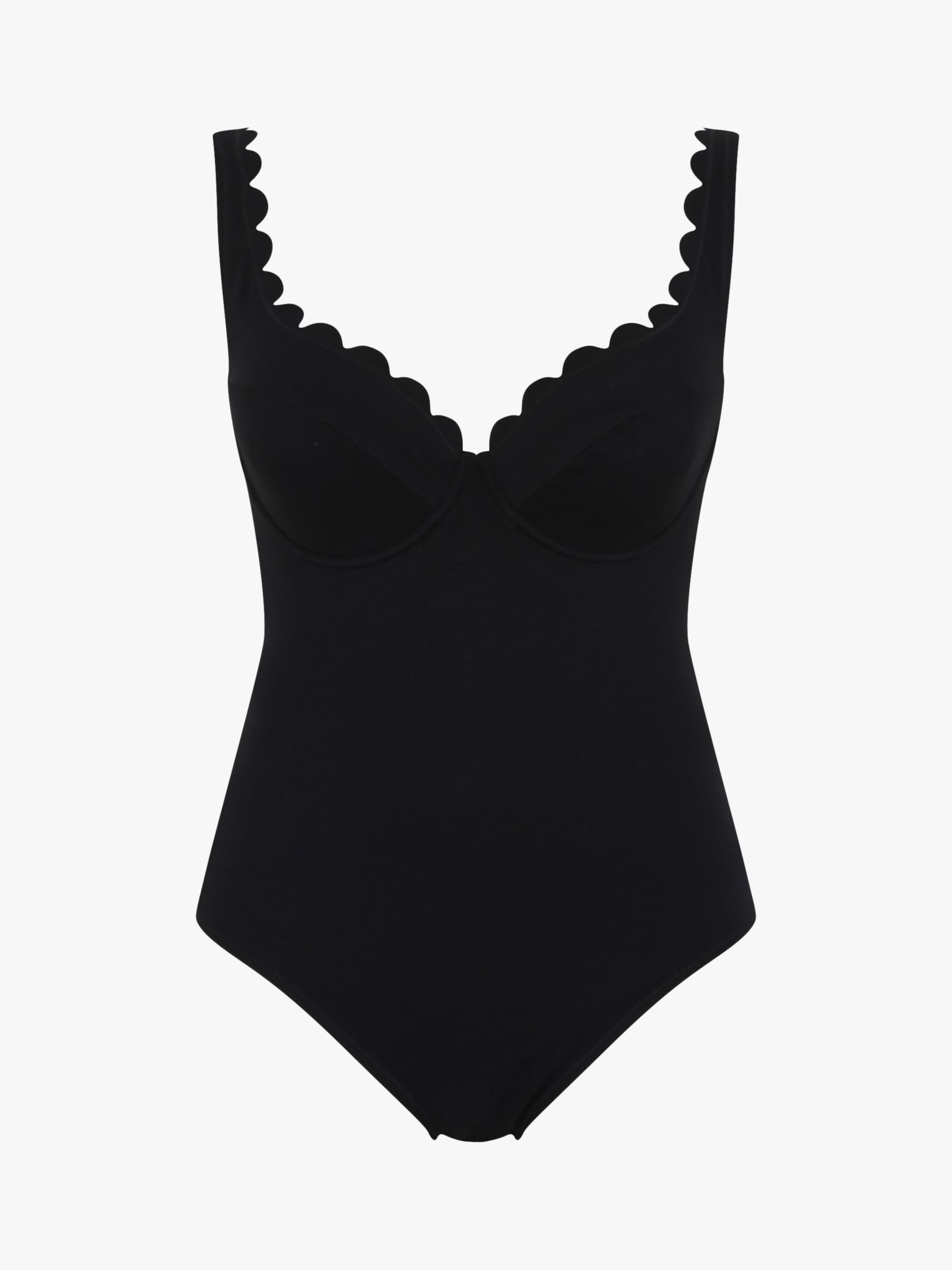 Panache Rita Plunge Swimsuit, Black, 32H