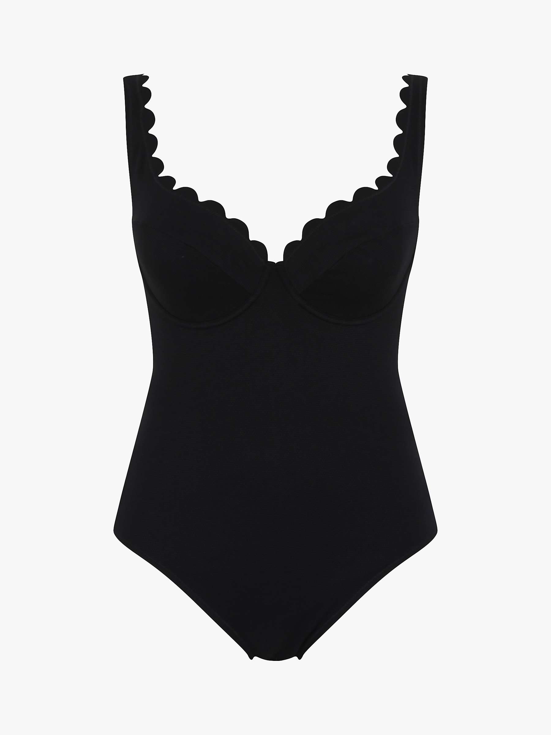 Buy Panache Rita Plunge Swimsuit, Black Online at johnlewis.com