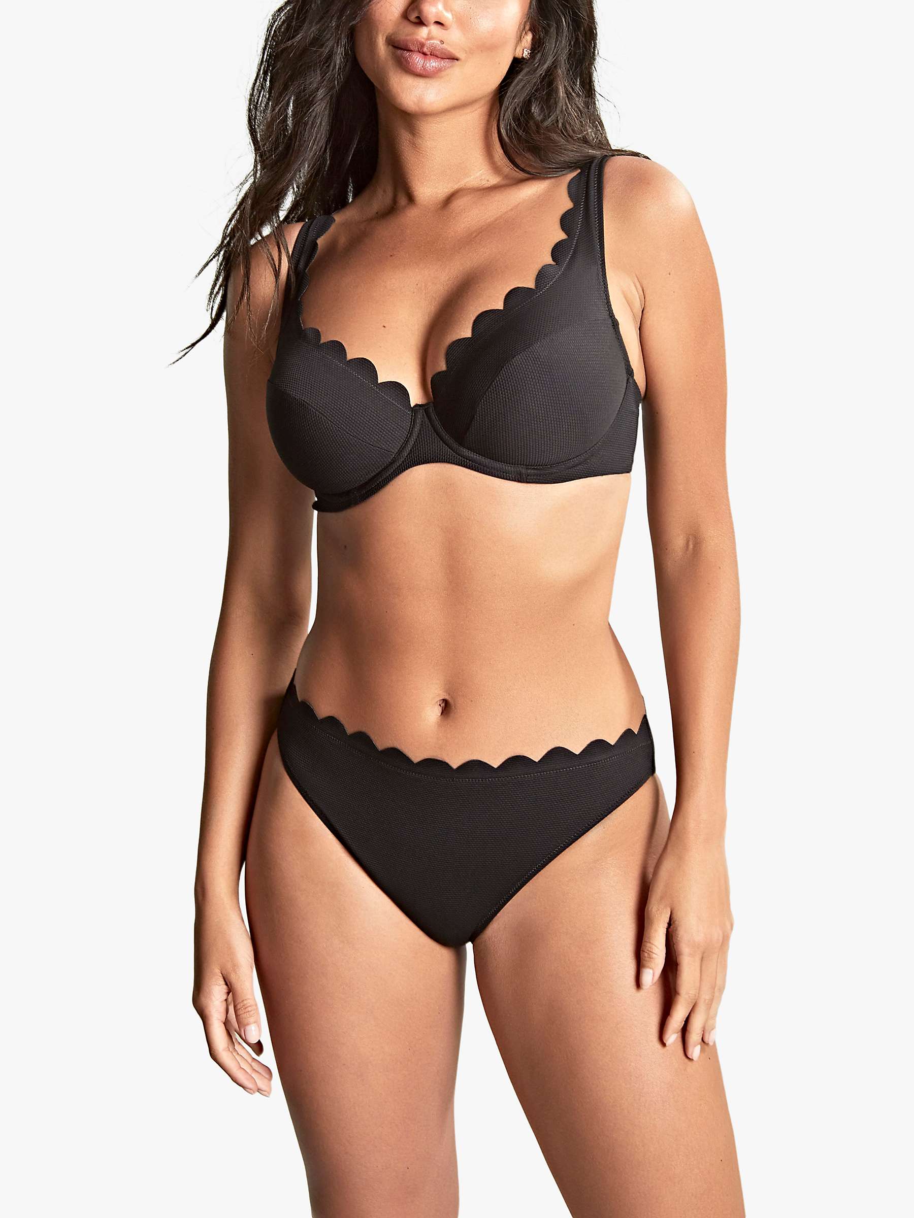 Buy Panache Swim Lauren Plunge Bikini Top, Black Online at johnlewis.com