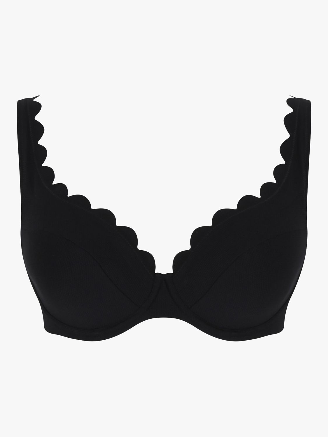 Panache Swim Lauren Plunge Bikini Top, Black, 36D