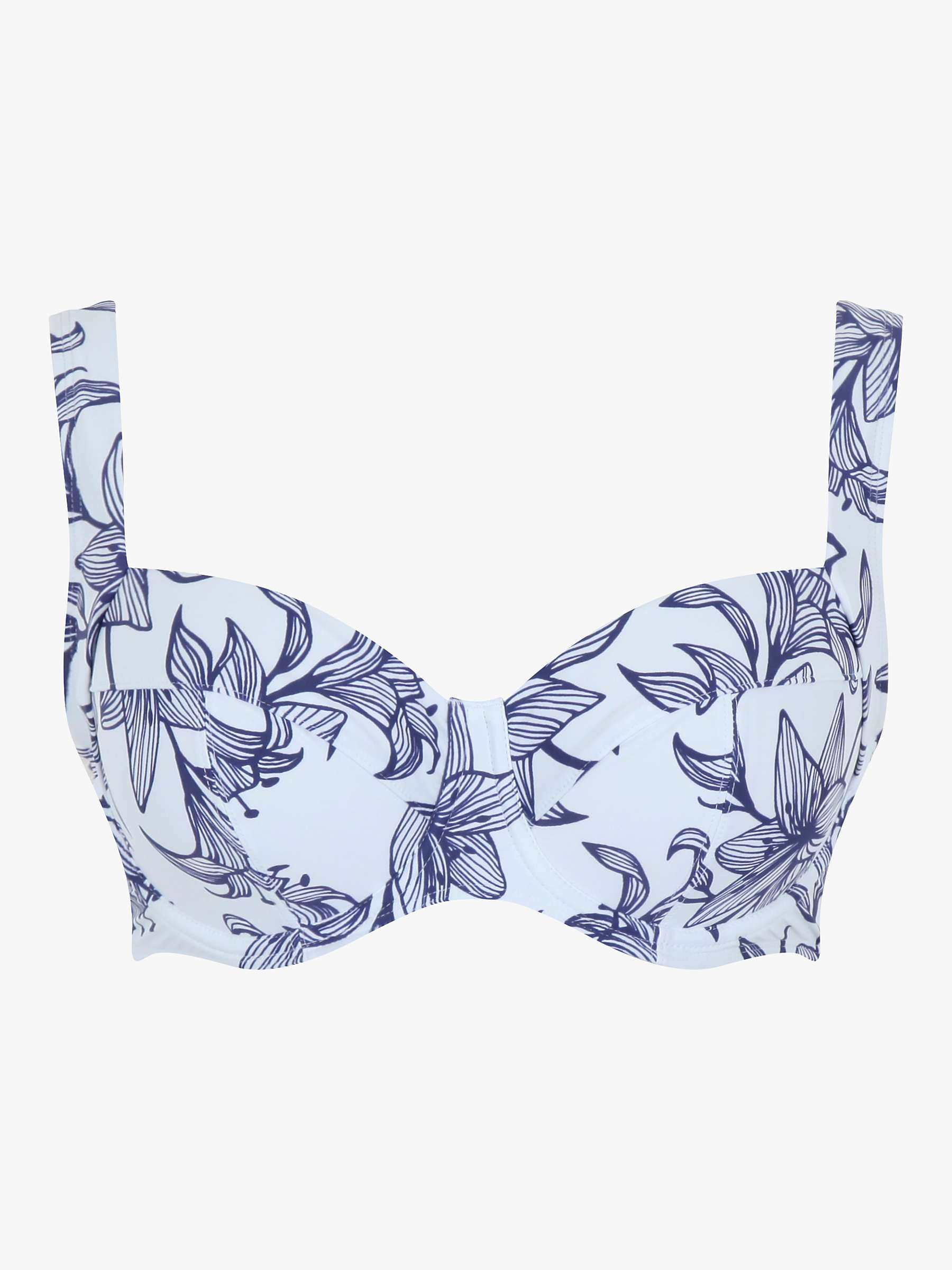 Buy Panache Swim Olivia Capri Print Full Cup Bikini Top, Navy/White Online at johnlewis.com