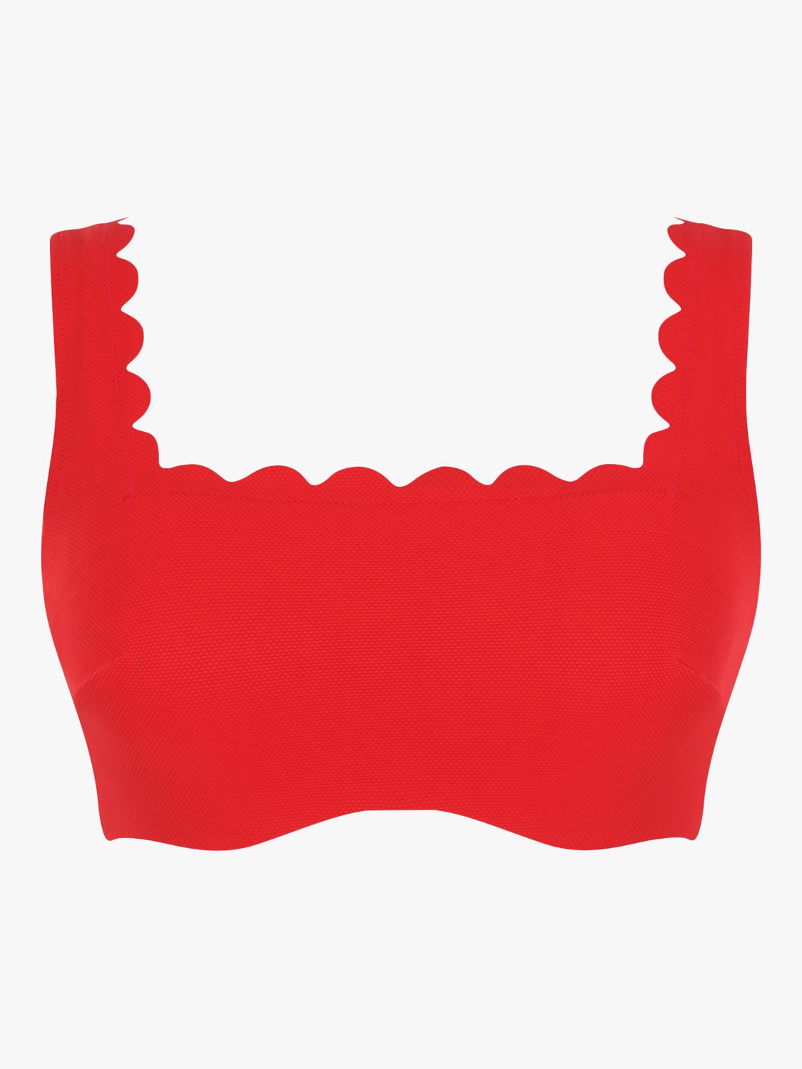 Panache Swim Coco Square Neck Bikini Top, Rossa Red, 34E