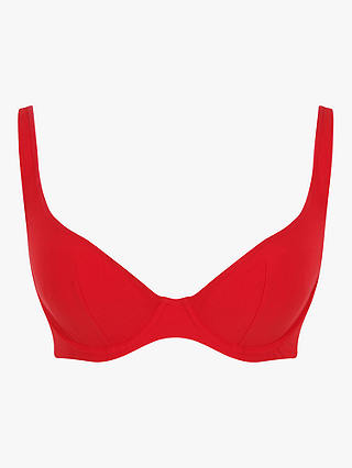 Panache Swim Billie Wired Triangle Bikini Top, Rossa Red
