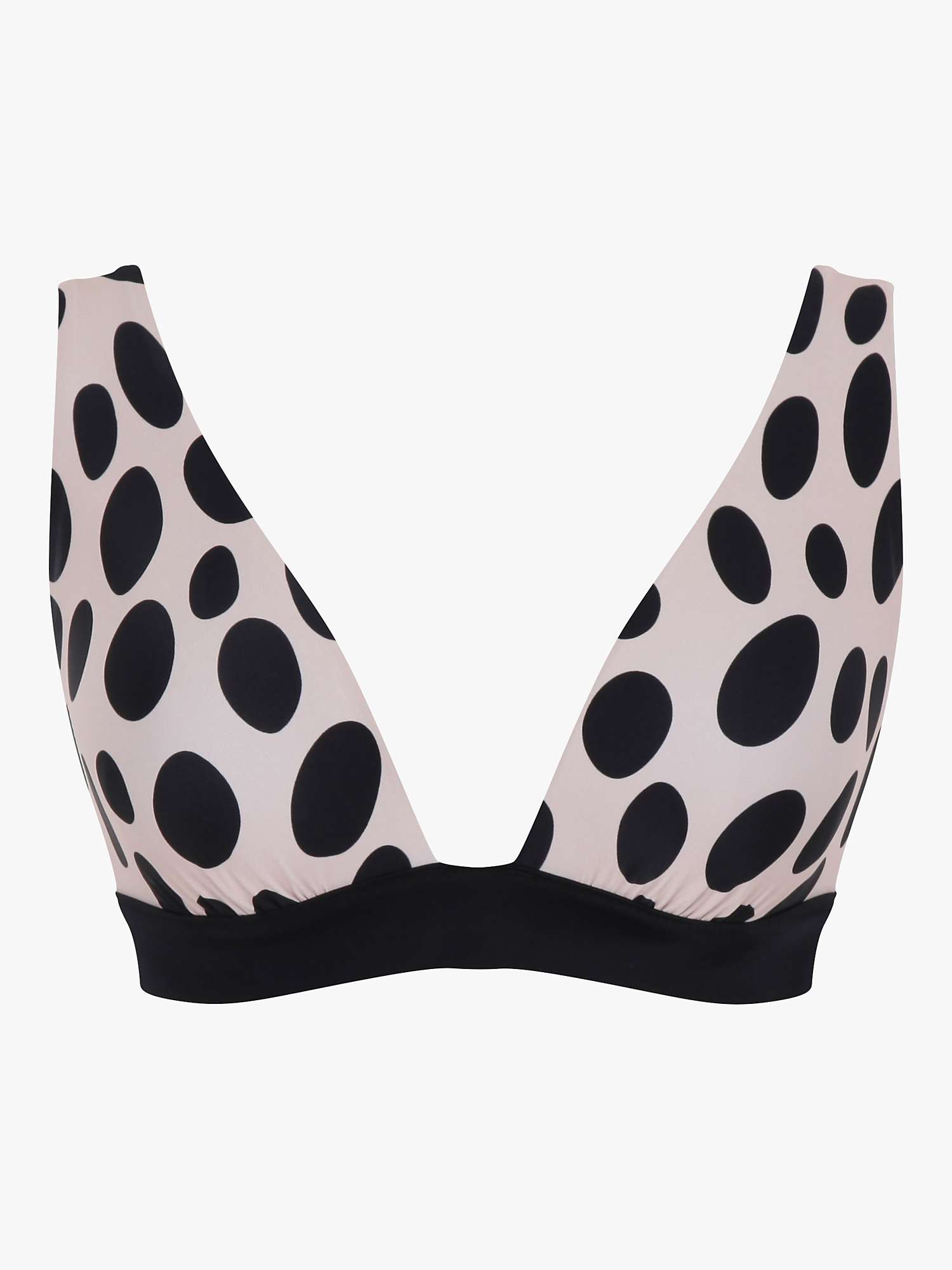 Buy Panache Swim Kara Amalfi Non Wired Bikini Top, Black/Taupe Online at johnlewis.com
