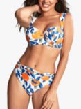 Panache Amalfi Print Midi Bikini Bottoms, Sicily