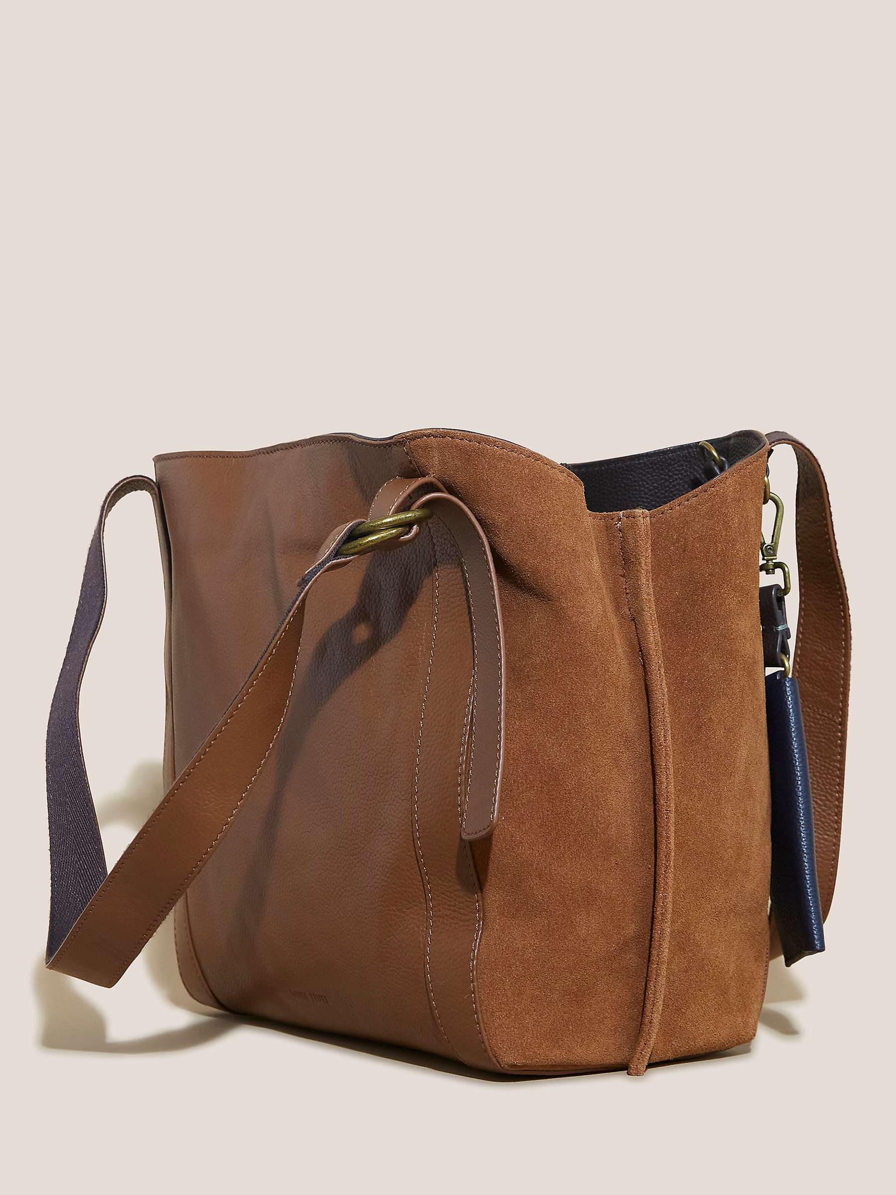 Buy White Stuff Hannah Leather Tote Bag, Mid Tan Online at johnlewis.com