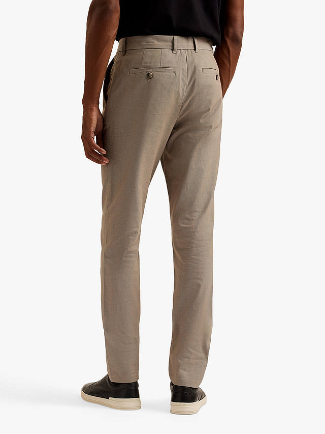 Ted Baker Turney Slim Fit Dobby Chinos, Taupe