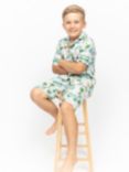 Minijammies Kids' Bodhi Campervan Short Pyjama Set, Grey