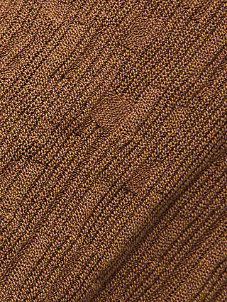 Jigsaw Scallop Textured Top, Brown