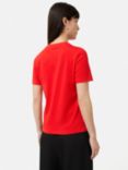 Jigsaw Supima Cotton Crew Neck T-Shirt, Red