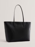 Ted Baker Londonn Textured Leather Padlock Tote Bag, Black