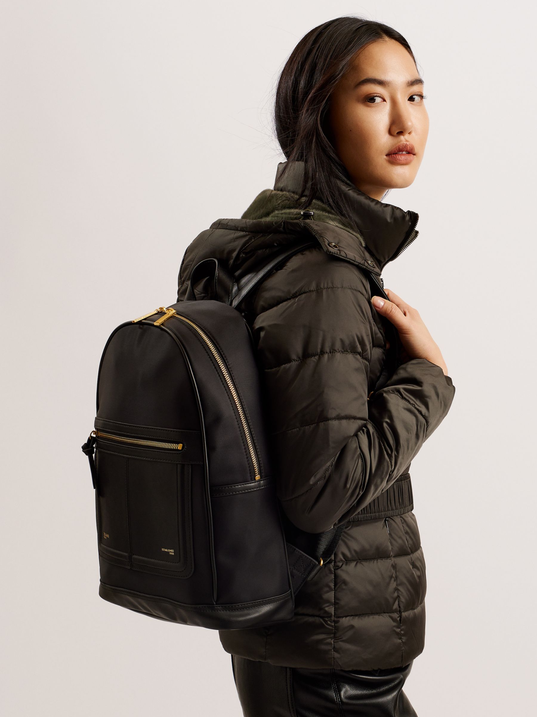 Buy Ted Baker Voella Backpack, Black Online at johnlewis.com