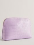 Ted Baker Crocala Croc Effect Makeup Bag, Lilac