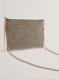 Ted Baker Glitzze Crystal Clutch Bag, Silver