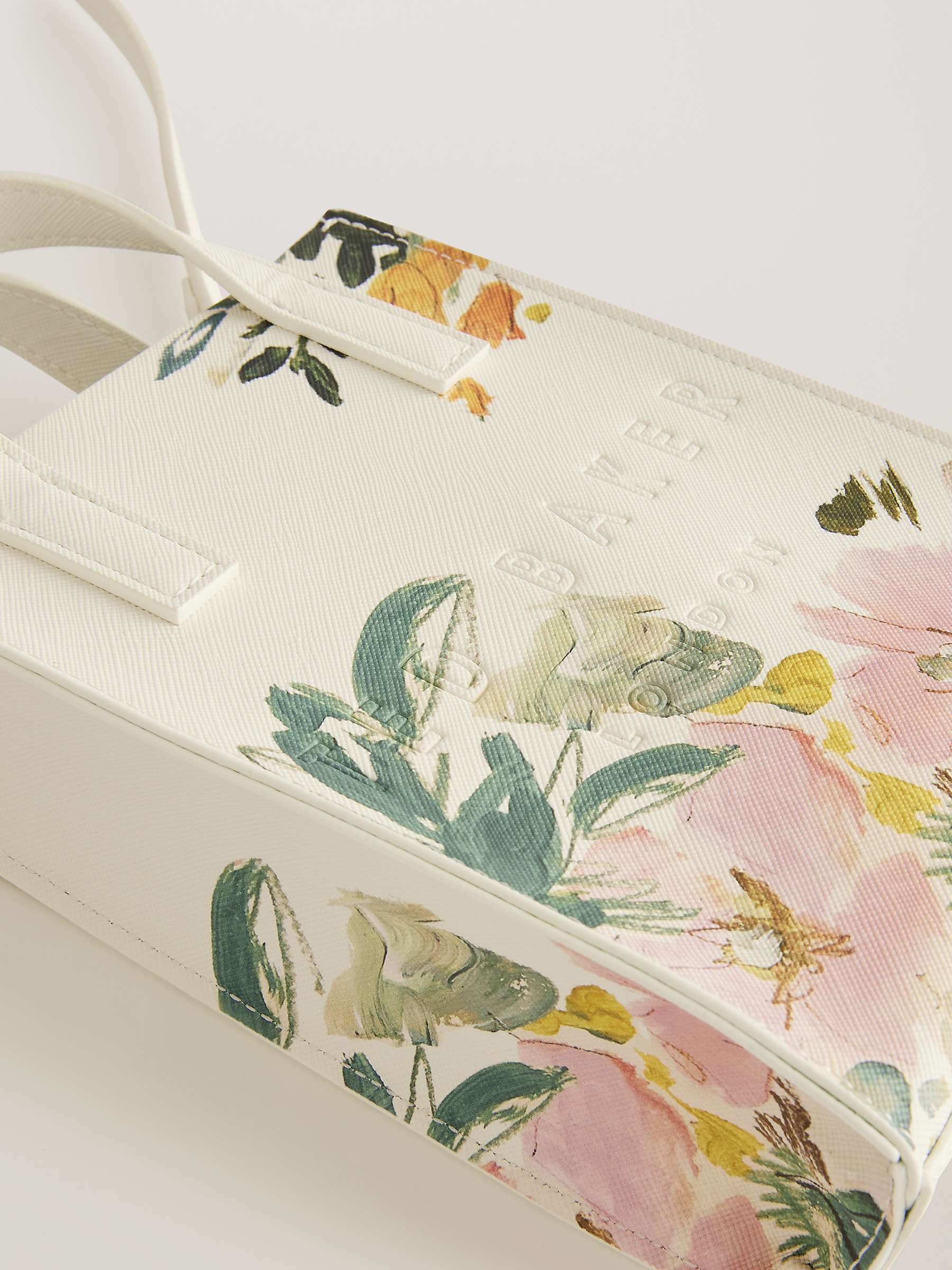 Buy Ted Baker Meaidon Painted Meadow Nano Icon Bag, Cream/Multi Online at johnlewis.com