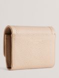Ted Baker Imperia Lock Detail Fold Over Small Leather Purse, Natural Taupe