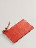 Ted Baker Brompton Padlock Leather Card Holder, Red