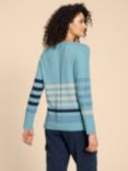 White Stuff Urban Stripe Jumper, Blue/Multi