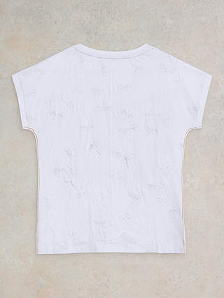 White Stuff Nelly Notch Neck T-Shirt, Brilliant White