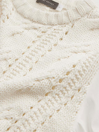 Mint Velvet Loose Knit Jumper, Natural Cream