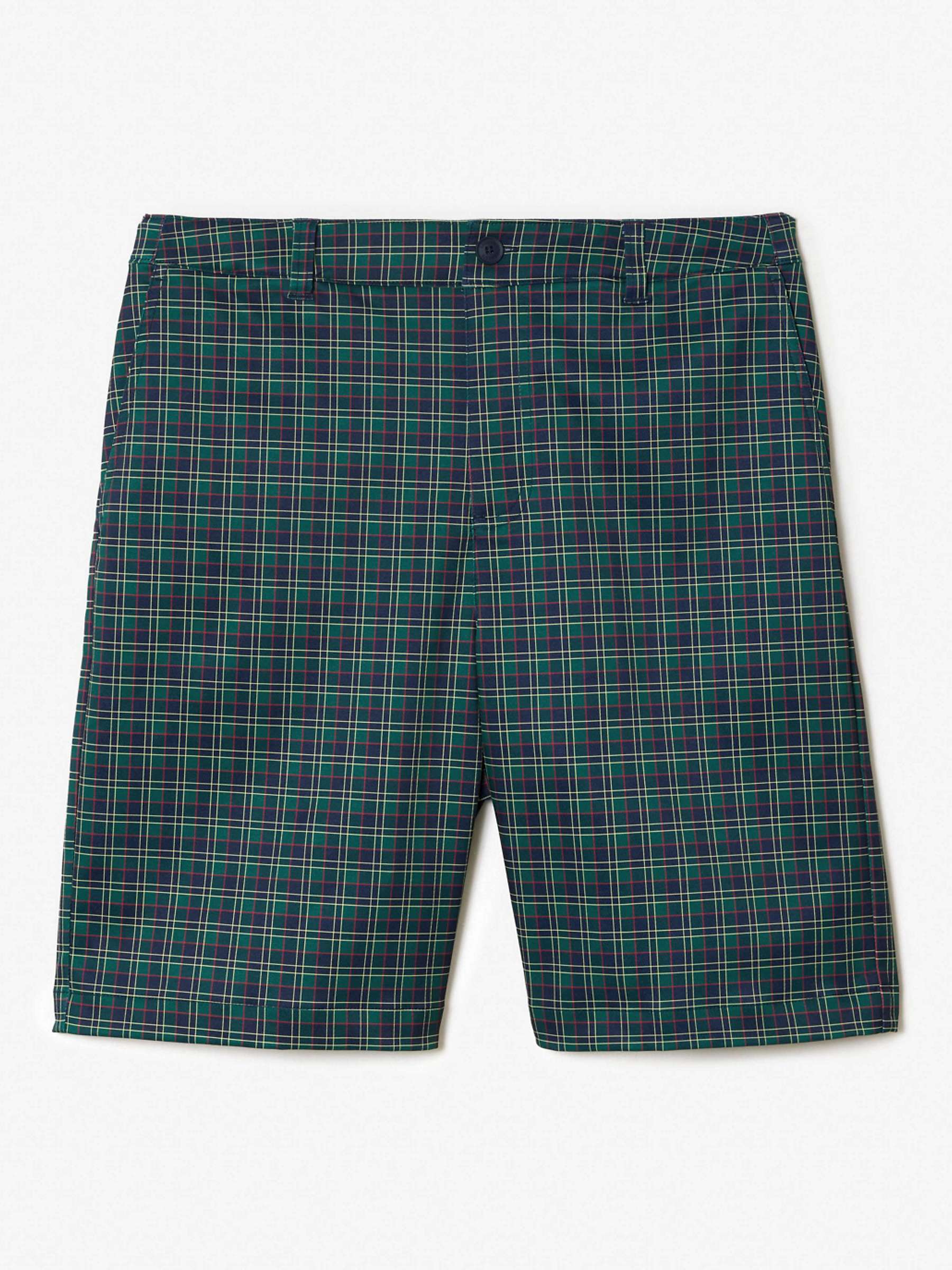 Buy Lacoste Checked Golf Bermuda Shorts, Blue/Multi Online at johnlewis.com