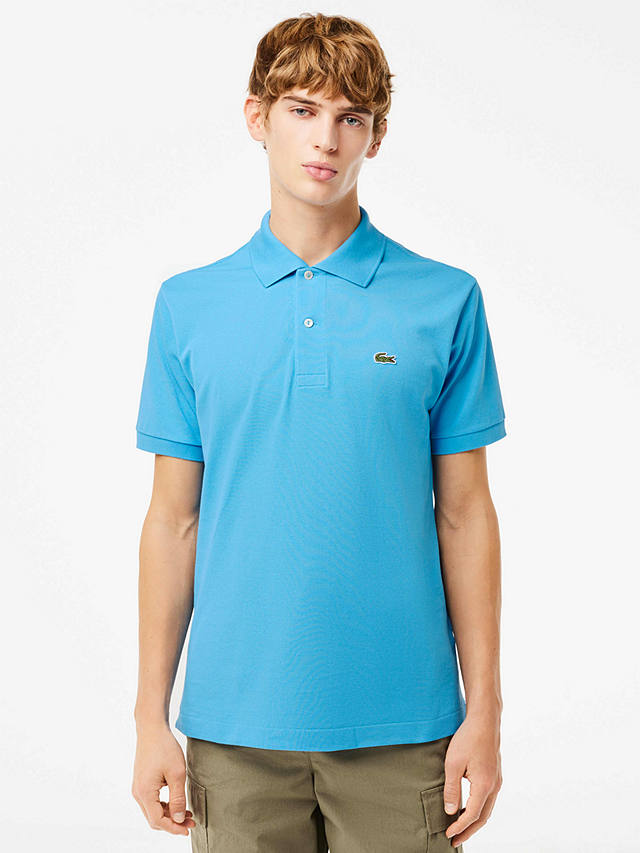 Lacoste L.12.12 Classic Regular Fit Short Sleeve Polo Shirt, Light Blue