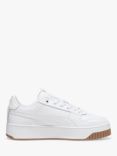 PUMA Carina Street Lux Leather Trainers, Puma White