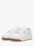 PUMA Carina Street Lux Leather Trainers, Puma White