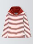 Armor Lux Kids' Stripe Hoodie, Red/White