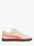 PUMA Club Era Leather Trainers, Alpine Snow/Peach