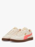 PUMA Club Era Leather Trainers, Alpine Snow/Peach