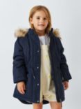 John Lewis Kids' Parka Coat, Navy Blue