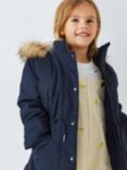 John Lewis Kids' Parka Coat, Navy Blue