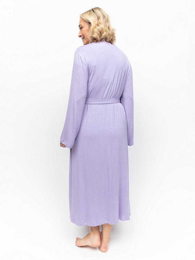 Cyberjammies Lorelei Jersey Long Dressing Gown, Lilac