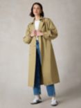 Ro&Zo Petite Belted Trench Coat, Green