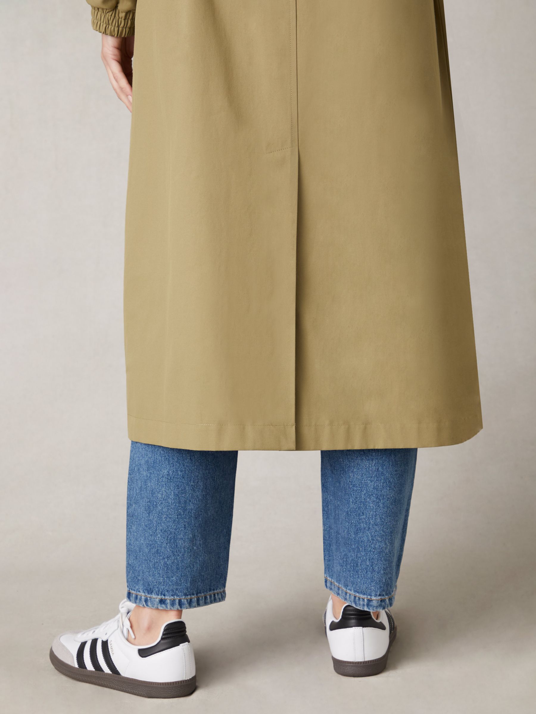 Buy Ro&Zo Olive Belted Trench Coat, Green Online at johnlewis.com