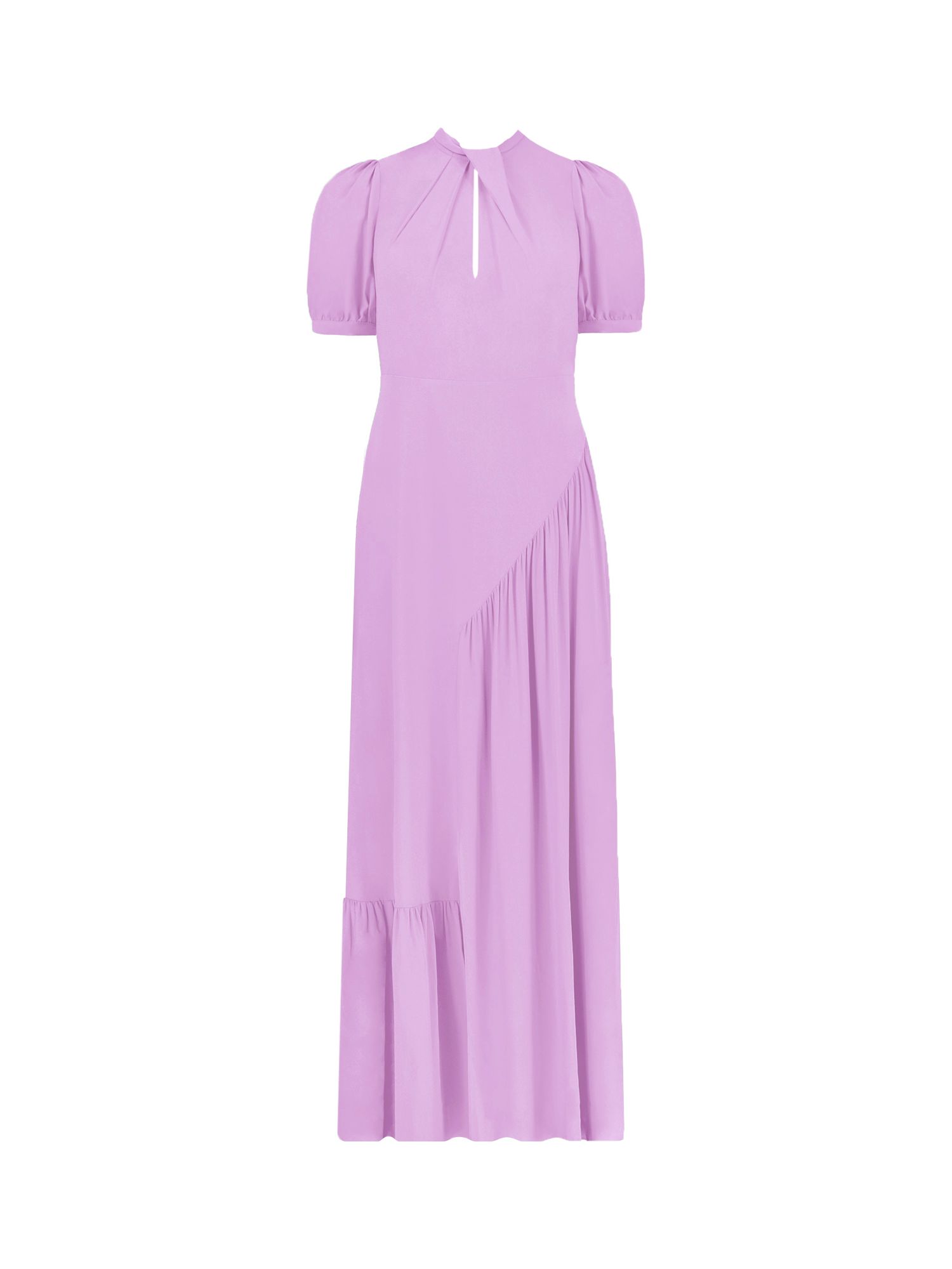 Ro&Zo Petite Scarlett Twist Neck Dress, Purple, 6