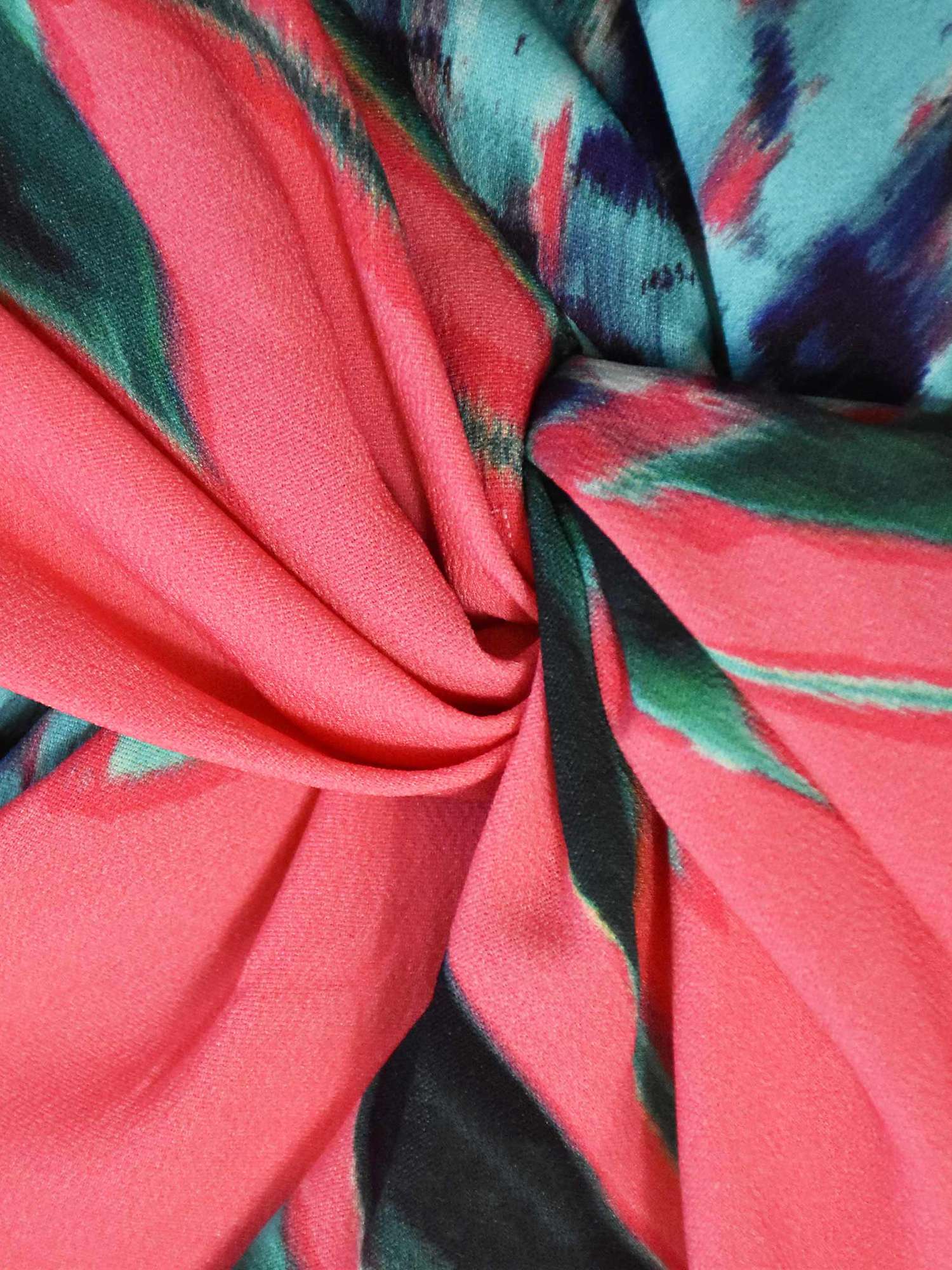 Buy Ro&Zo Petite Scarlett Floral Print Twist Neck Maxi Dress, Pink/Multi Online at johnlewis.com