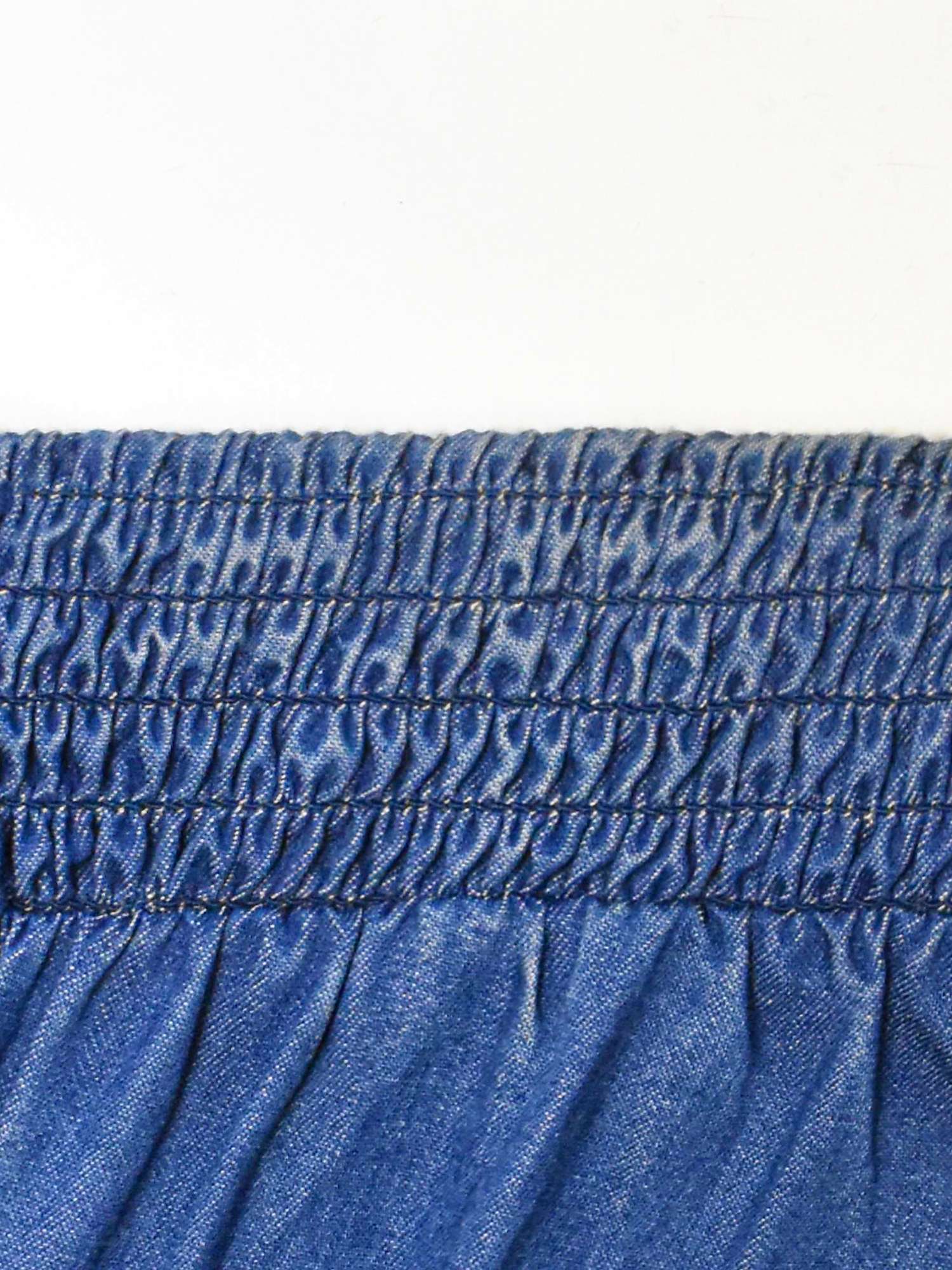 Buy Ro&Zo Shirred Shoulder Midi Dress, Blue Online at johnlewis.com