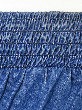 Ro&Zo Shirred Shoulder Midi Dress, Blue