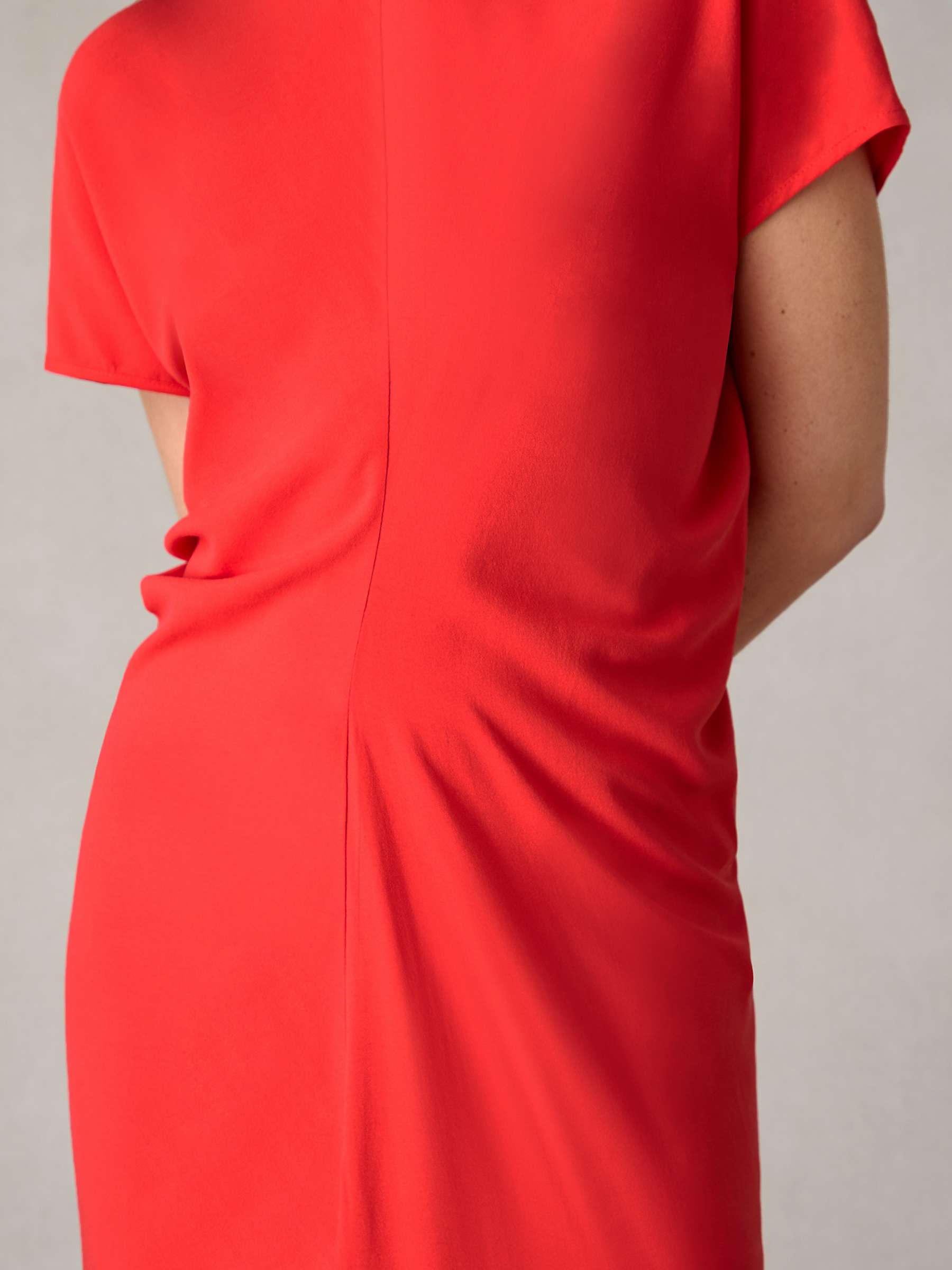 Buy Ro&Zo Petite Harper Flutter Sleeve Midaxi Dress, Red Online at johnlewis.com