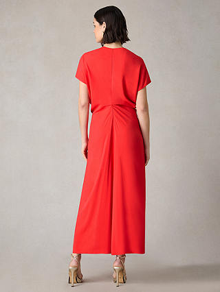 Ro&Zo Petite Harper Flutter Sleeve Midaxi Dress, Red