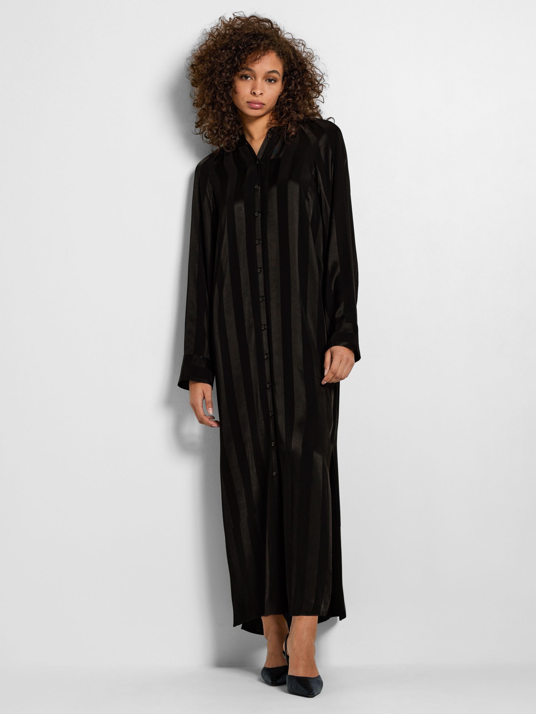 SELECTED FEMME Christel Maxi Shirt Dress, Black, 38