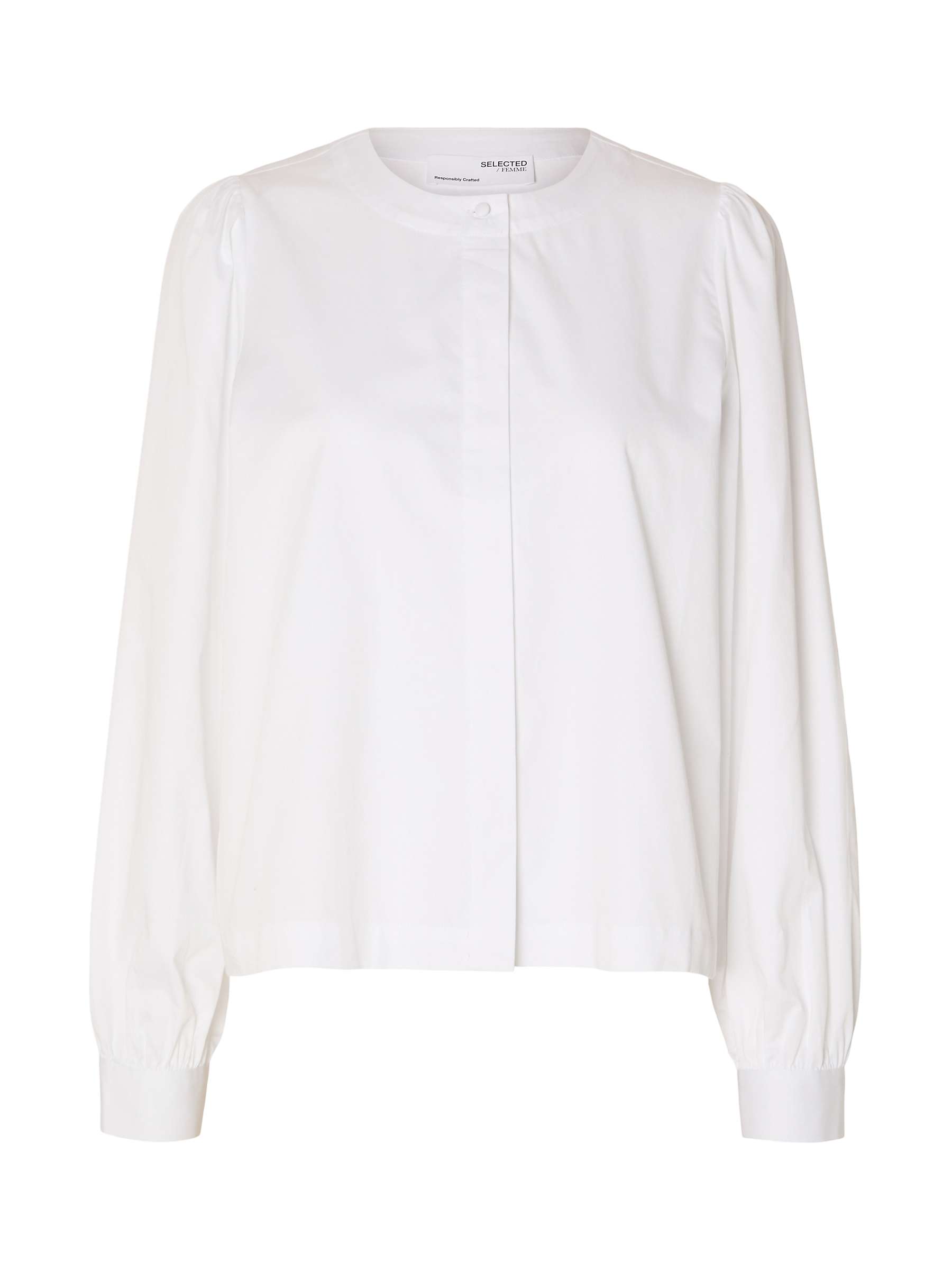 Buy SELECTED FEMME Lian Shirt, Bright White Online at johnlewis.com