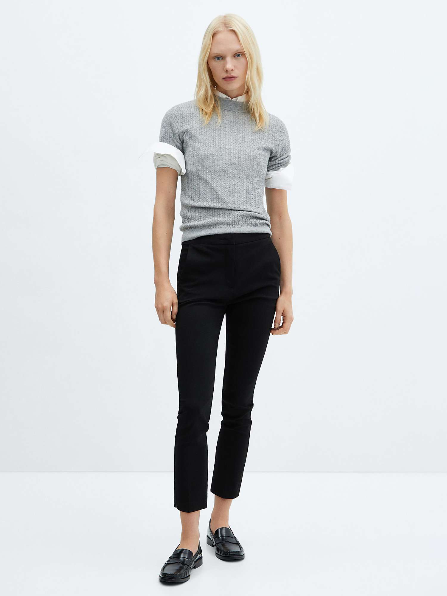 Buy Mango Cola Tailored Trousers Online at johnlewis.com